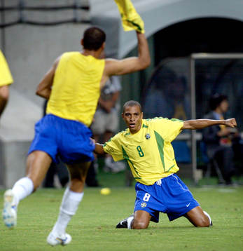  Gilberto Silva, Brasilien, jubel, glädje.