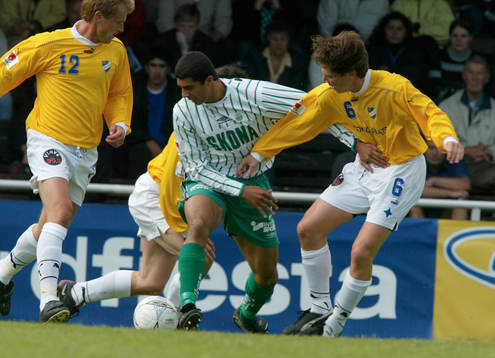 Arash Talebinejad, Frölunda håller Eric Fischbein, Malmö
