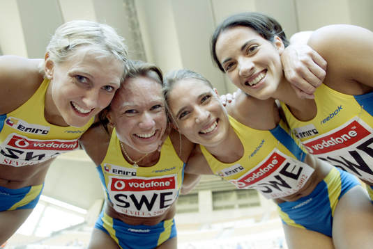  Beatrice Dahlgren, Lena Udd, Elinor Stuhrmann och Nadja Peterson, Sverige.