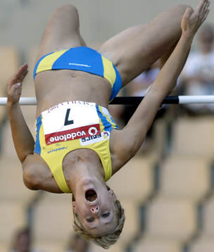 Kajsa Bergqvist, höjd, Sverige