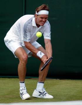 Wimbledon. Tennis. Thomas Enqvist i matchen mot
