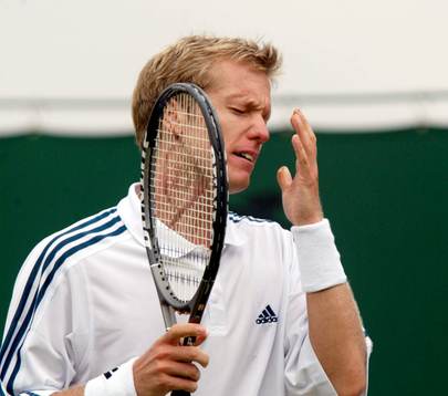 Wimbledon. Tennis. Thomas Johansson deppar i