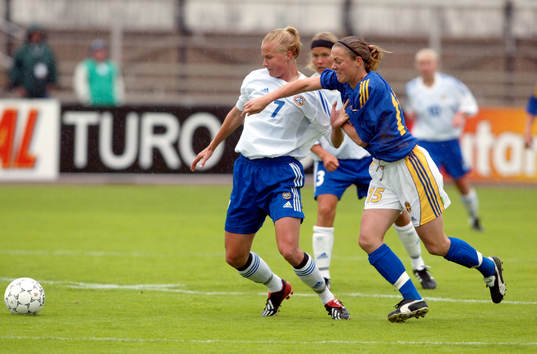  Anne Mäkinen, Finland och Therese Sjögran, Sverige.