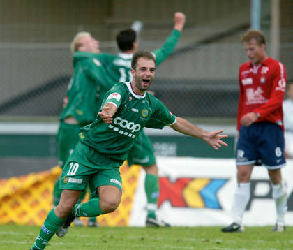  Kennedy Bakircioglü, Hammarby, segerjubel (jubel). Golden goal.