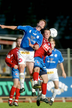  Nickduell, Ola Larsson, Trelleborg, och Dennis Velic, Öster. 