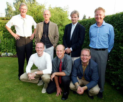 . Tränare. Bakre raden fr.v. Leif Dahlgren, Ola