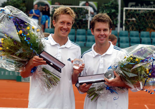 Båstad. Tennis. Jonas Björkman i par med Todd Woodbridge
