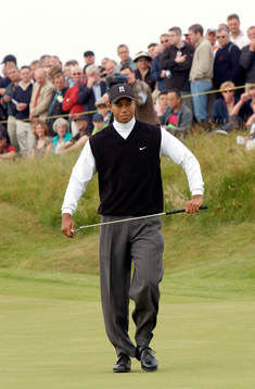 Tiger Woods, besviken