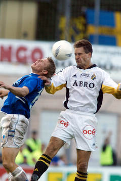 Patrik Ingelsten, Halmstad och Gary Sundgren, AIK