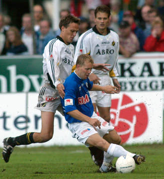 Robert Andersson, Halmstad och Svante Samuelsson, AIK