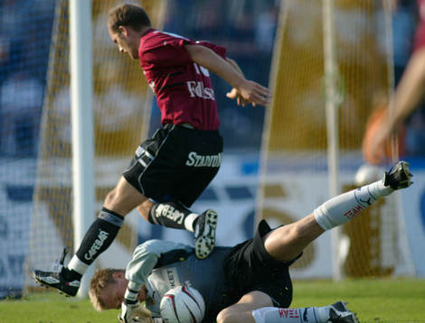 Mattias Asper, målvakt och Jonas Wallerstedt