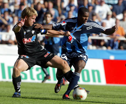 Tommy Jönsson, Halmstad och Samuel Wowoah, Djurgården