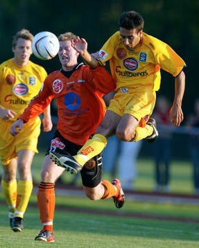   Ängelholms FF - Mjällby AIF. Linus Isberg, Mjällby. Stavros Papadoulos, Ängelholm