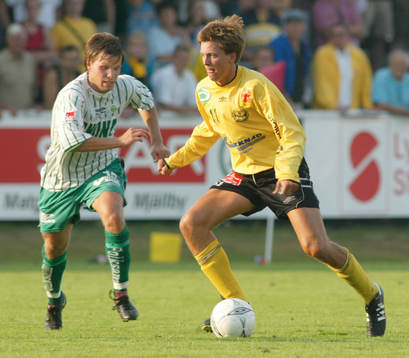   Succéinhopparen Christian Augustsson mot Andreas Nilsson.