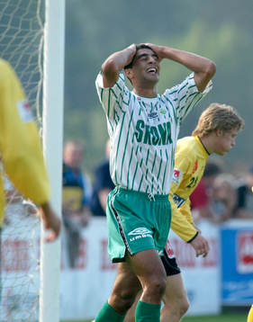 .Frölunda missade mycket vid 2-0 ledningen, här Arash