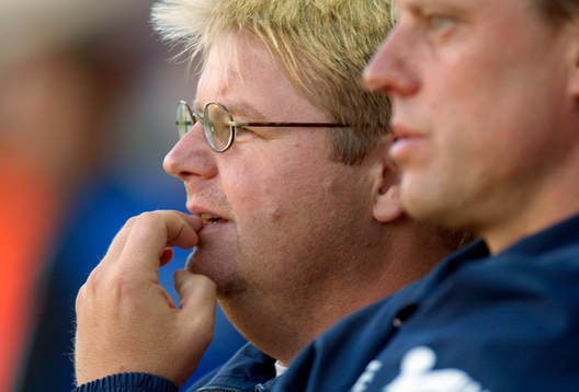 Peter Swärdh, och Hans Carell, tränare Helsingborg