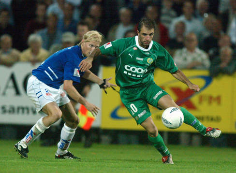  Kennedy Bakircioglü, Hammarby och Per Johansson, Halmstad.