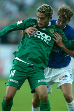  Pablo Pinones-Arce, Hammarby och Joel Borgstrand, Halmstad.