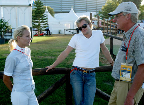 Malin Baryard, Henrik Johnsson och pappa Per Baryard