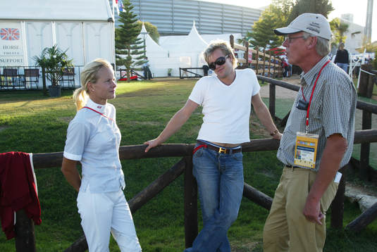 Malin Baryard, Henrik Johnsson och pappa Per Baryard