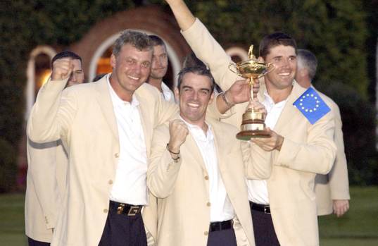 Darren Clarke , Paul McGinley och Padraig Harrington