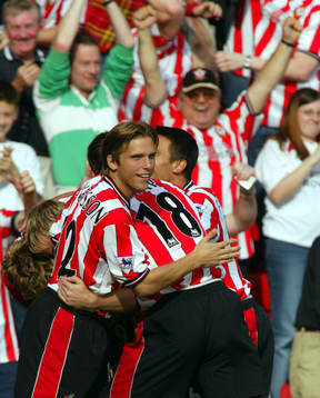 Fotboll, Engelsk, Premier League, Anders Svensson, jubel, Southampton 