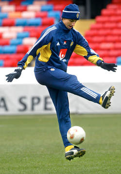 Zlatan Ibrahimovic i lektagen