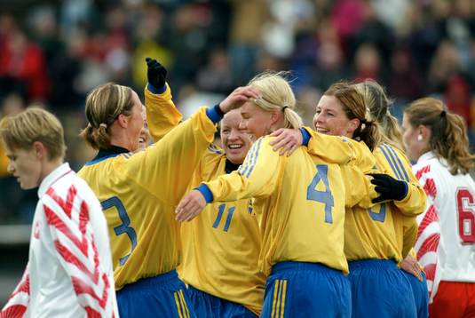 Malin Moström, Victoria Svensson och Anna-Maria Eriksson,