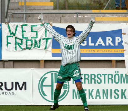  George Mourad har gjort 0-1.  