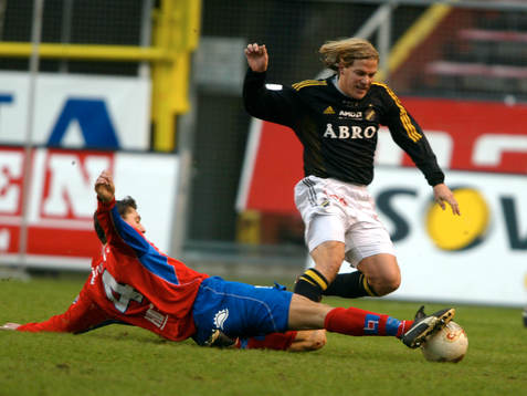 Mikael Gustavsson, Helsingborg och Daniel Tjernström, AIK