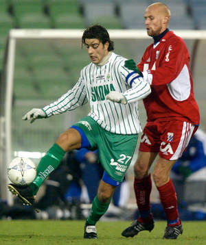  George Mourad i duell med Mikael Sandklef.