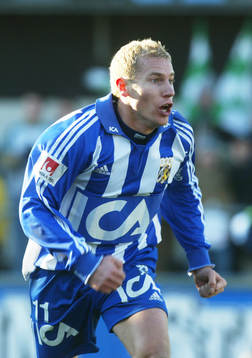  Jonas Henriksson, Göteborg jublar efter mål.