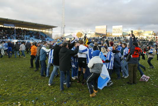  Jubel i Göteborg efter segern.