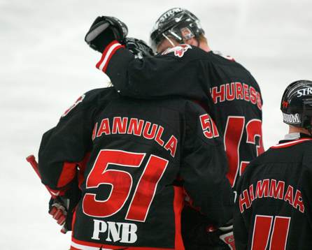 Mika Hannula och Marcus Thuresson, Malmö, jubel