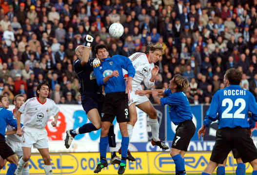  Beryi, målvakt och Cribari, Empoli och Ambrosini, Milan, nick.