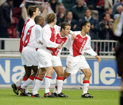  Rafael van der Vaart, Ajax, jubel.