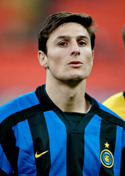  Javier Zanetti, Inter. Porträtt.