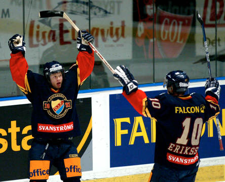 Juha Joenvääre och Joakim Eriksson, Djurgården , jubel