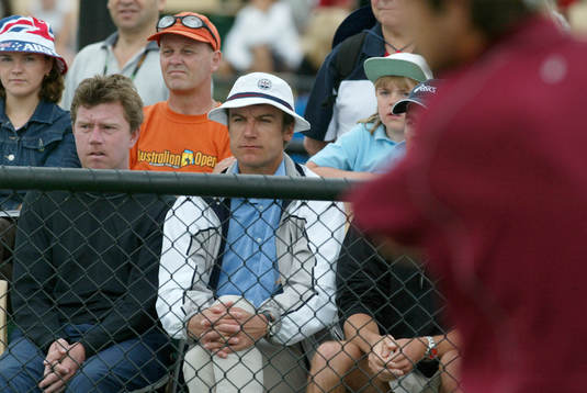 Tennis. Australian Open. DC-kapten Mats Wilander och