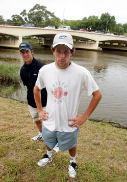 Tennis. Australian Open. Andreas Vinciguerra och "mannen