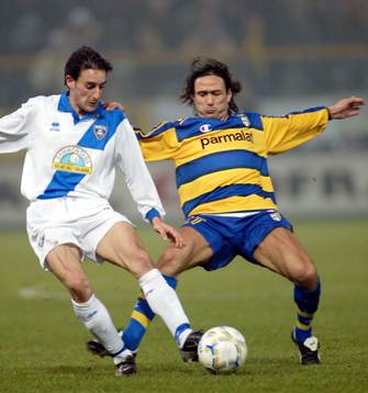  Alessandro Agostini, Empoli och Antonio Benarrivo, Parma.