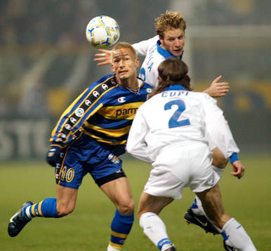  Hidetoshi Nakata, Parma och Vincenzo Grella och Andrea Cupi, Empoli.