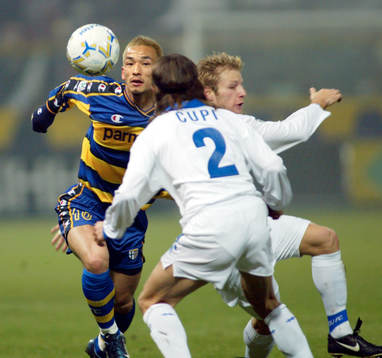  Hidetoshi Nakata, Parma och Vincenzo Grella och Andrea Cupi, Empoli.