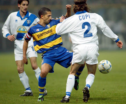  Sabri Lamouchi, Parma och Andrea Cupi och Alessandro Agostini, Empoli.