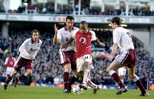 Thierry Henry, Arsenal och Ian Pearce, Gary Breen West Ham