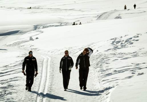 Susanne Ekman, Anja Pärson och Anna Ottosson, Sverige