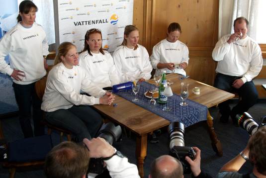 Jessica Lindell-Vikarby, Susanne Ekman, Anja Pärson och