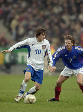 Tomas Rosicky, Tjeckien i närkamp mot Emmanuel Petit,