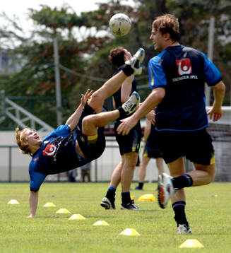 Mikael Dorsin gör en cykelspark