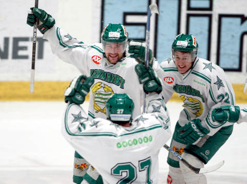 Elias Abrahamsson och Tomas Kollar, Hammarby gratuleras av